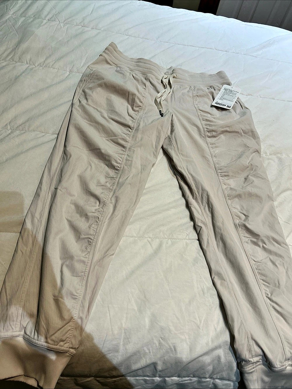 Lululemon Dance Studio Mid-Rise Jogger *Lined Beige Size 14 ivory new tags insea